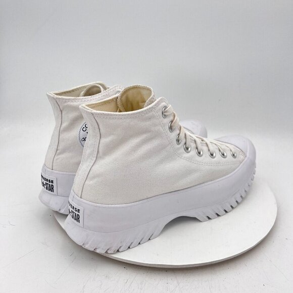Converse Chuck Taylor All Star Lugged 2.0 High Men Size 9.5 A00871C White Shoes - Picture 5 of 13